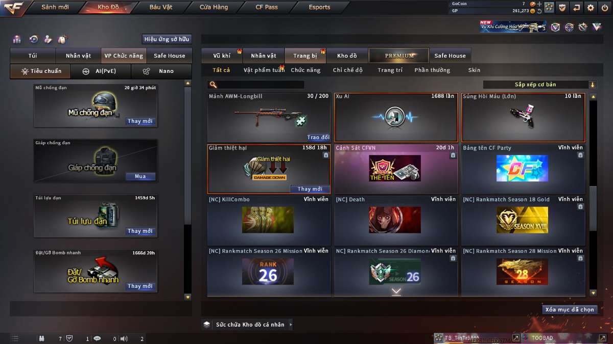 shop acc cf uy tin gia re